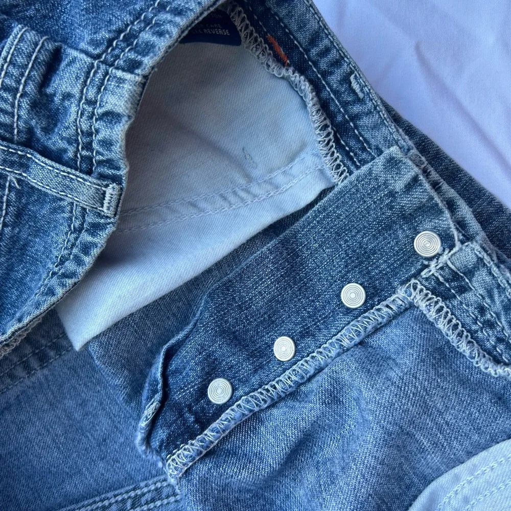 VINTAGE AE Supply Co. Made In The 90s Button Fly Denim Jean Shorts, Size 8/32